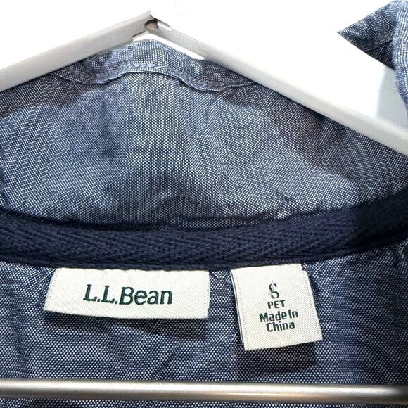 L.L.Bean Striped Quarter Snap Pullover Cream Multicolor Cotton Top Size S - Picture 6 of 8